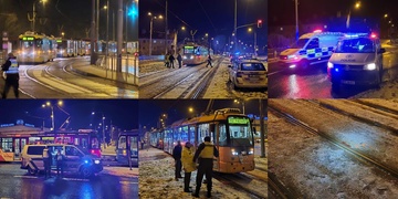 Střet tramvaje s chodkyní