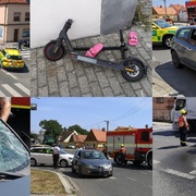 Řidička na přechodu srazila a těžce zranila koloběžkářku, která ale nehodu sama zavinila
