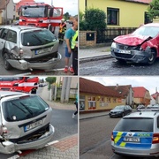 Při střetu dvou aut byl zraněn devítiletý chlapec