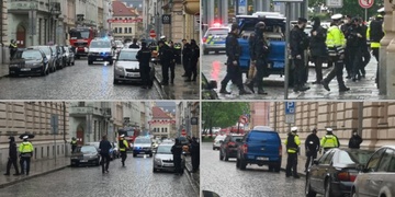 Opět probíhá evakuace soudu a okolí
