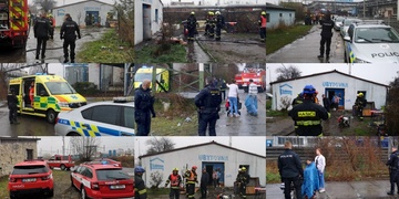Požár v Plzni Na Sklárně, tři lidé skončili v péči záchranářů