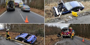 Vážná nehoda u Plzně - dva zranění