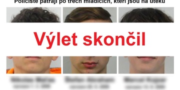 Celostátní pátrání po dvou mladistvých a jednom nezletilém chlapci je ukončeno