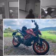 Poznáte zloděje na videu? Viděli jste tuto motorku?
