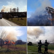 Požár u Horšovského Týna je vidět na několik kilometrů