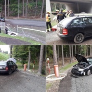 Auto skončilo mimo silnici