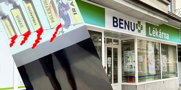 "RESPECT # FOR IRAN" - reklamní obrazovky sítě lékáren ovládl počítačový hacker