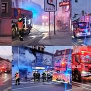 Požár v Plzni na Slovanech, na místě je několik zraněných