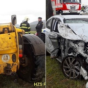 Řidička najela s vozidlem do manipulátoru