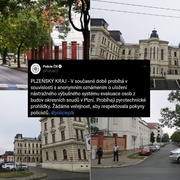 Anonymní oznámení spustilo evakuaci soudů