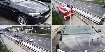 Mladá řidička uvízla na Slovanech v kolejišti