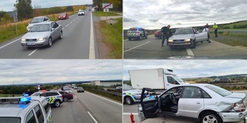 Zfetovaného řidiče na dálnici zastavila až střelba a PIT manévr