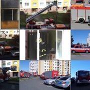 Na Lochotíně před chvílí došlo k požáru bytu