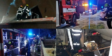 Požár domu v Evansově ulici