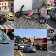 Řidička doslova smetla ženu na elektrokoloběžce