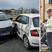Řidička se zákazem řízení vjela do křižovatky na červenou a zranila jednoho člověka