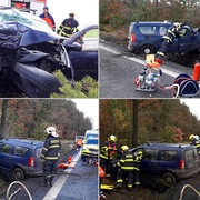 Střet dvou aut, na místě zasahují všechny složky IZS