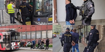 V centru Plzně zbili řidiče trolejbusu