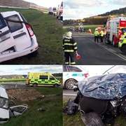 Vážná nehoda u Rokycan, na místě přistává vrtulník LZS