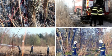 Požár pod Zoologickou zahradou