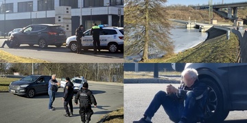 Řidič před strážníky prchal po zamrzlé Borské přehradě