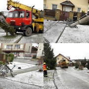 Tatra jela jak sáňky a pak odstřihla půl obce od elektřiny