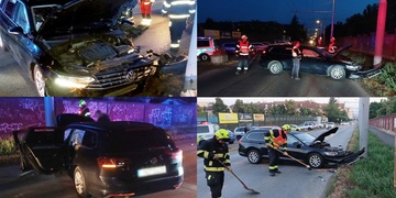 Dopravní nehoda na Lobezské