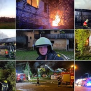 Náročná noc hasičů - dva veliké požáry