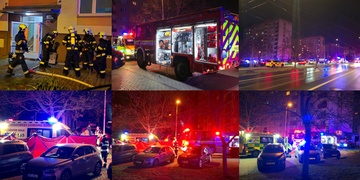 Během požáru v bytovém domě na Slovanech zemřel člověk