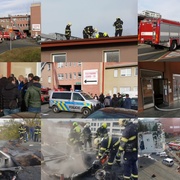 Požár ve Fakultní nemocnici