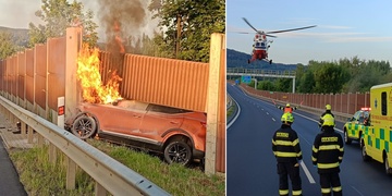 Dvě ranní nehody na dálnicích, zraněno bylo šest lidí