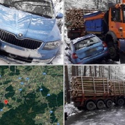 Hromadná nehoda zcela uzavřela silnici