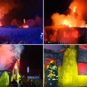 U hořící chaty zasahovaly čtyři jednotky hasičů