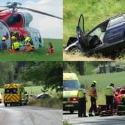 Při vážné dopravní nehodě byl zraněn muž a čtyři děti