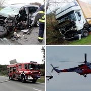 Velká dopravní nehoda zcela uzavřela karlovarskou výpadovku