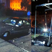 Pod Mercedesem se propadla silnice