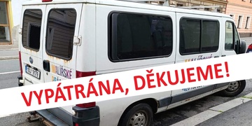 Dodávka byla nalezena, majitel vám moc děkuje za pomoc