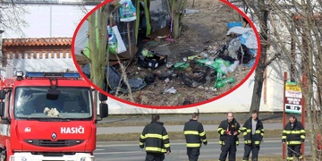 Požár na smetišti zvaném Borská pole