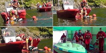 Záchrana topících na Hracholuskách