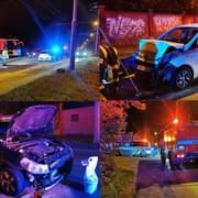 Silně opilá řidička zavinila čelní střet v Lobezské