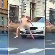 Celostátně hledaný prováděl striptýz uprostřed ulice