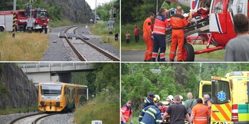 Vlak srazil u Plas muže a připravil ho o nohu