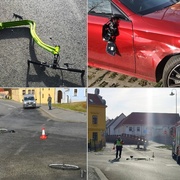 Střet koloběžkáře s osobním vozem - aktualizováno