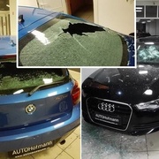 Šílenec zaútočil na prodejnu Auto Hofmann – škoda je více než milion!