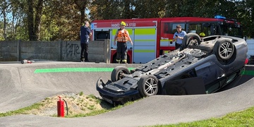 Bizarní nehoda na pumptrackové dráze