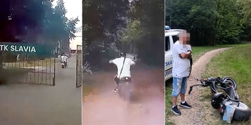 Třiašedesátiletý "elektropirát" ujížděl hlídce Borským parkem