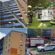 Požár ve třináctipatrovém domě, sedm lidí se nadýchalo kouře
