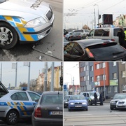 Řidič nedal přednost policejnímu vozu