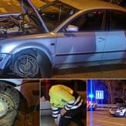 Aktualizováno: Šílený řidič jezdil noční Plzní a ohrožoval ostatní, po nehodě napadal i zdravotníky