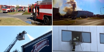 Rozsáhlý požár u Schneidera na Borských polích